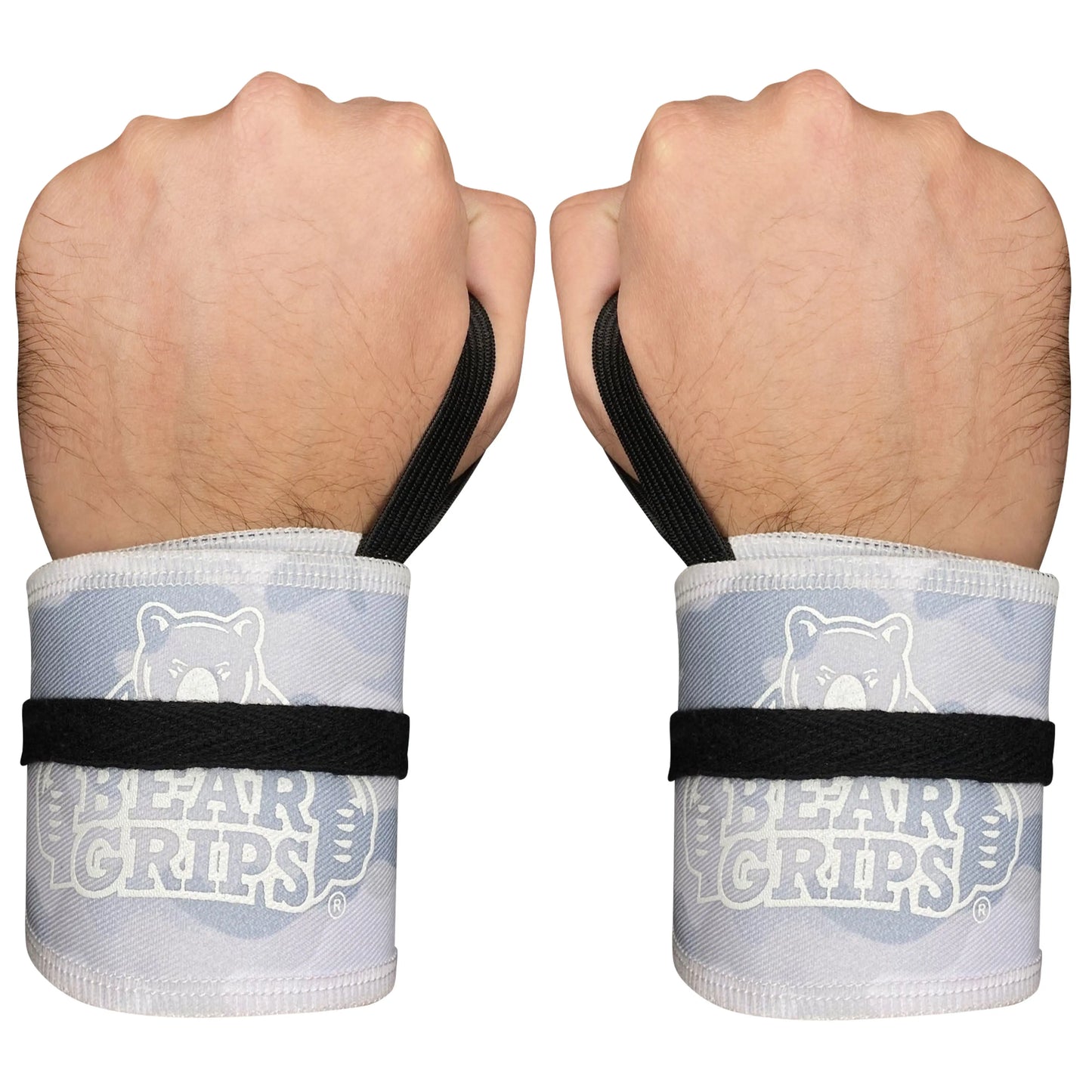 Bear Grips Strength Wraps, Adjustable Wrist Support for Weightlifting, Olympic Lifting, WOD, Calisthenics, Body Weight, Cross Training, Functional Fitness - for Men, and Women - Pair