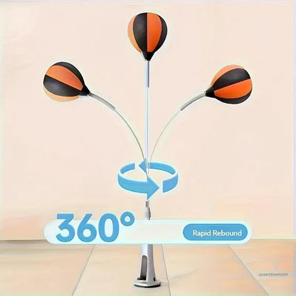 Adjustable Height with Stand, High-Quality Boxing Speed Ball, Suitable for Teenagers and Adults - 360° Rebound, Relieves Stress, and Helps with Fitness and Body Shaping - Perfect for Use in Bedrooms, Living Rooms, Gardens, and Other Home Settings.