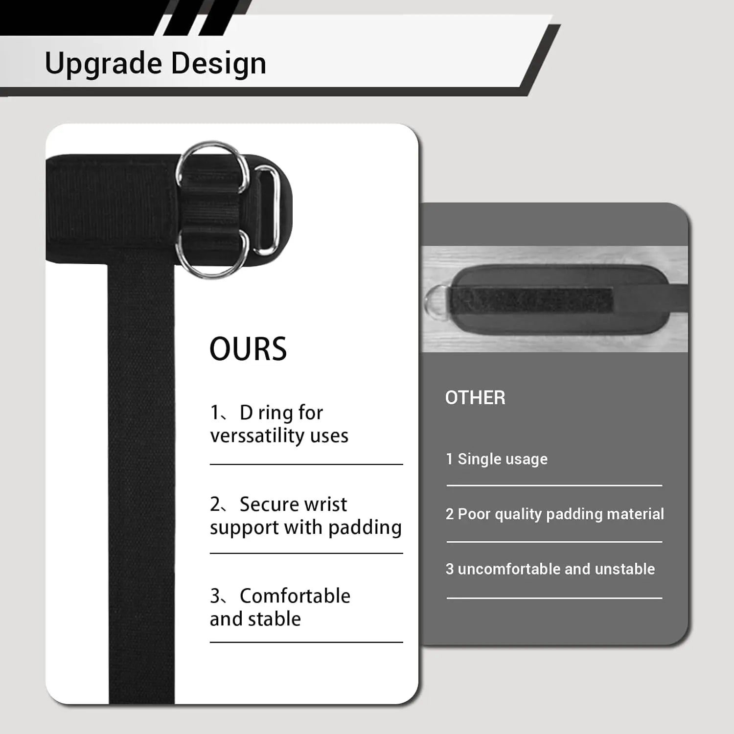 2 Pack Dual D-Ring Weight Lifting Straps, Upgraded Design, Enhanced Stability, Thick Durable Material, Secure Fit, Strong Grip for Weightlifting, Gym Training, Bodybuilding & Deadlifts