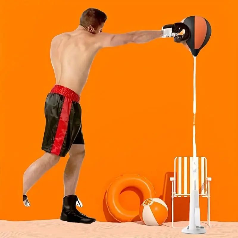 Adjustable Height with Stand, High-Quality Boxing Speed Ball, Suitable for Teenagers and Adults - 360° Rebound, Relieves Stress, and Helps with Fitness and Body Shaping - Perfect for Use in Bedrooms, Living Rooms, Gardens, and Other Home Settings.