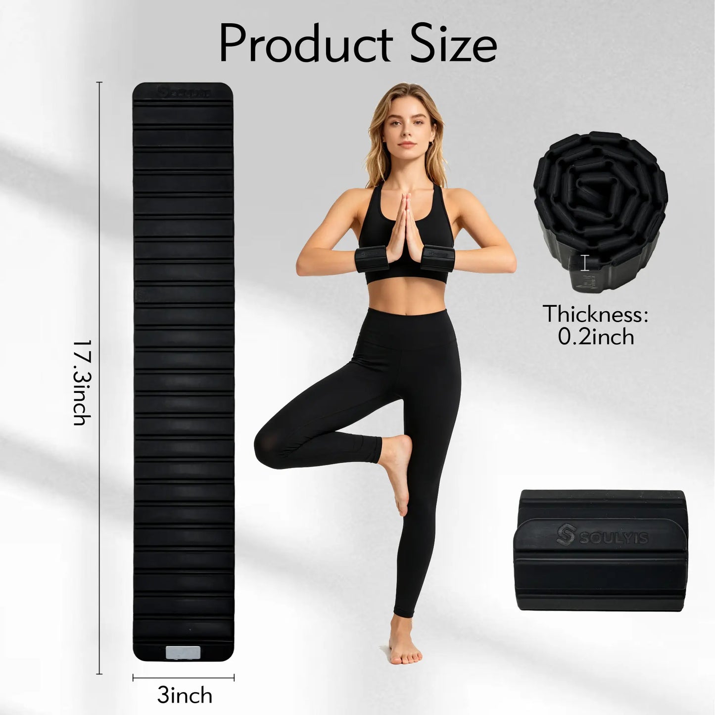 SOULYIS Magnetic Weighted Wrist Strap - Adjustable Magnetic Ankle and Wrist Weighted Set, Floor Safe, Easy to Carry
