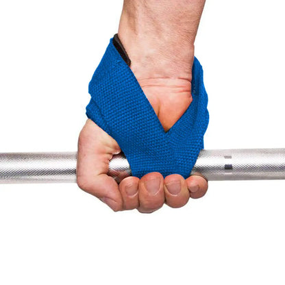 WYOX Figure 8 Weight Lifting Straps for Weightlifting Heavy Duty Deadlifting Workout Straps | Wrist Wraps Gym Equipment Gear Men Women PAIR (Blue)