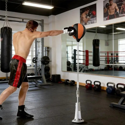 Adjustable Height with Stand, High-Quality Boxing Speed Ball, Suitable for Teenagers and Adults - 360° Rebound, Relieves Stress, and Helps with Fitness and Body Shaping - Perfect for Use in Bedrooms, Living Rooms, Gardens, and Other Home Settings.