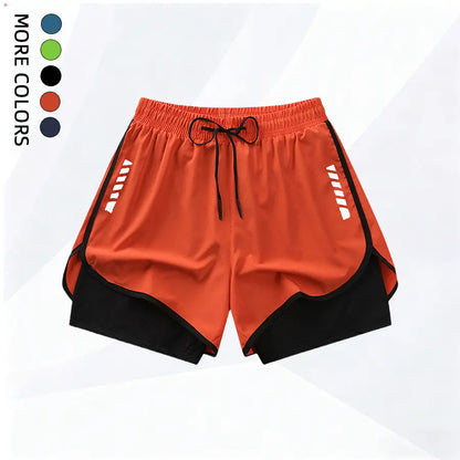 3PCS Women’S Casual Sports Shorts, Fitness Yoga Pilates Exercise Double-Layer Sports Shorts with Lining, Back Waistband with Towel Pocket #Summervibes