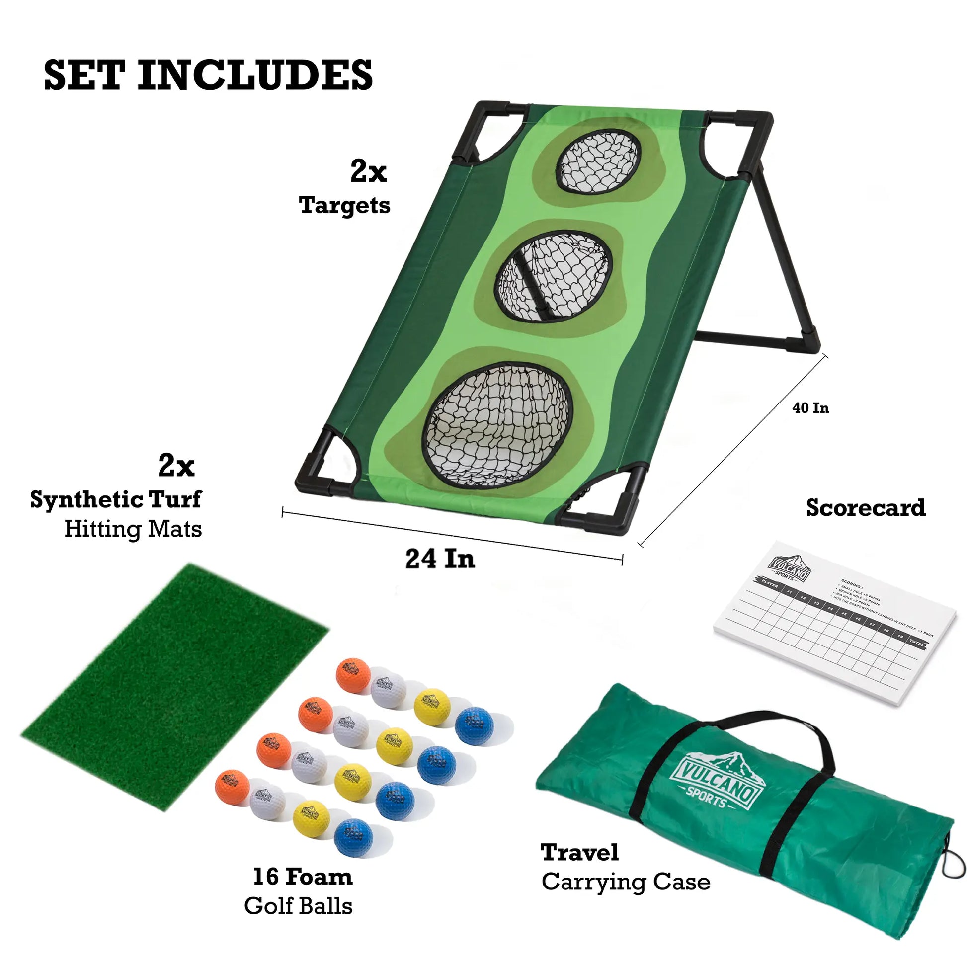 Backyard Golf Cornhole Game - Premium Golf Gifts and Accessories for Men, Ideal for Chipping Practice