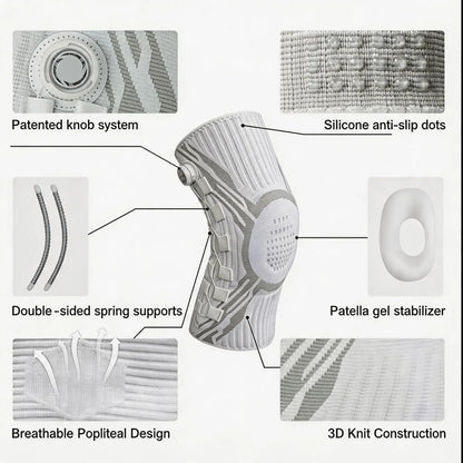 Adjustable Compression Knee Brace with Dial for Enhanced Support in Sports and Daily Activities