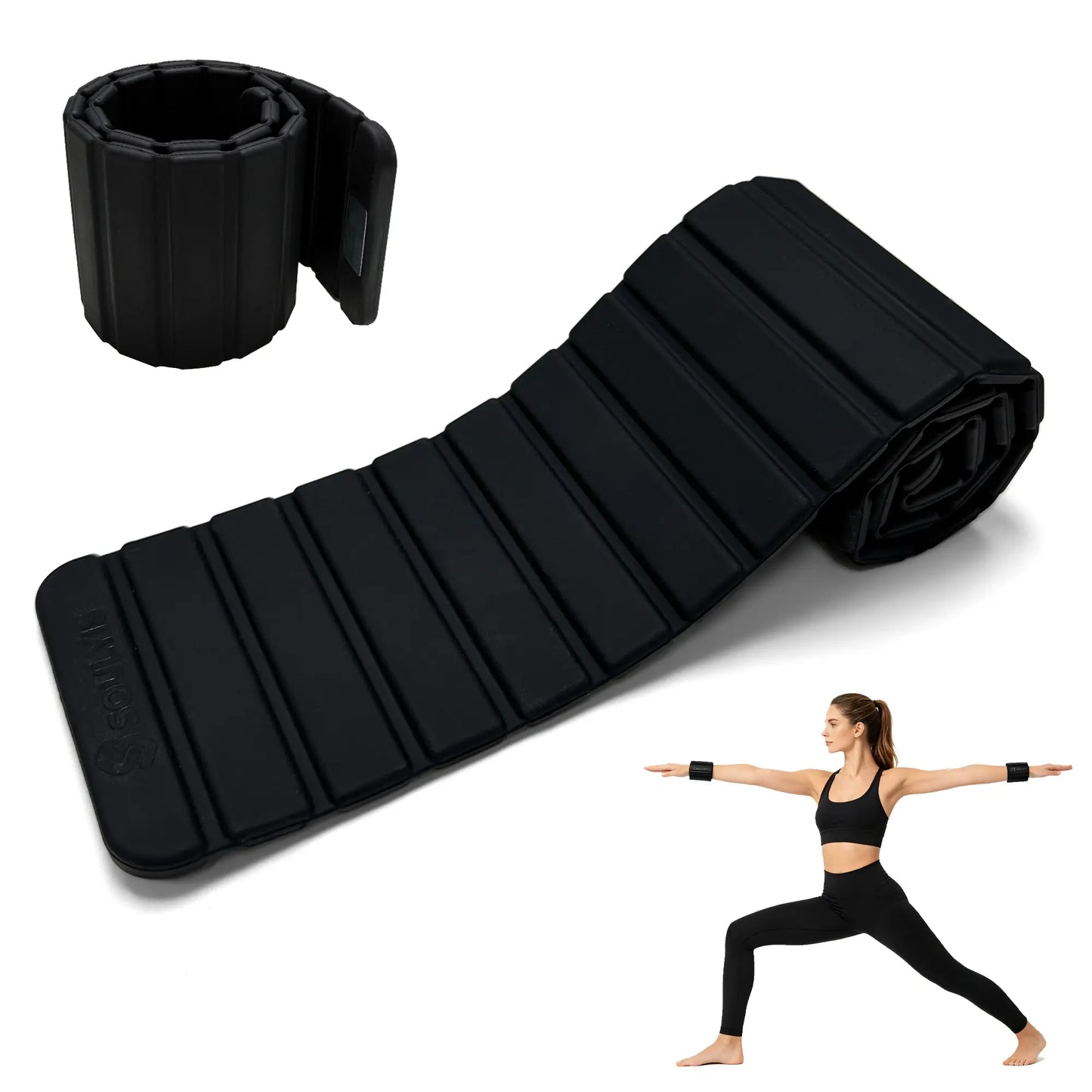 SOULYIS Magnetic Weighted Wrist Strap - Adjustable Magnetic Ankle and Wrist Weighted Set, Floor Safe, Easy to Carry