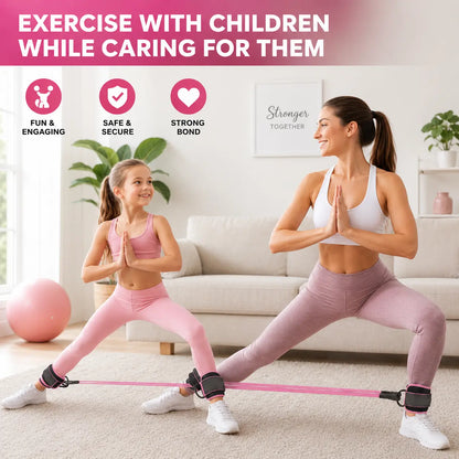 Women'S Premium Unisex Adjustable Ankle Resistance Bands Set with Cuffs - Home Workouts, Kickbacks and Booty Lift Exercises, Leg Workout, Versatile Lower Body Strength Training Fitness Equipment
