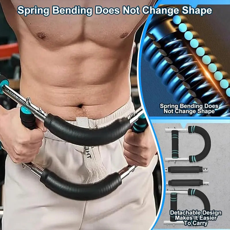 Arm Trainer, Adjustable Chest Workout Equipment, Arm Trainer for Men, Chest Trainer for Men, Shoulder Muscle Training, Portable Spring Resistance Home Fitness Equipment