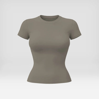 Snatched 2 Piece Workout Set for Women, Seamless Ribbed Boat Neck Top with Tummy Control High Waist Shorts, Body Shaping Athletic Outfit, Woman 2 Piece Set