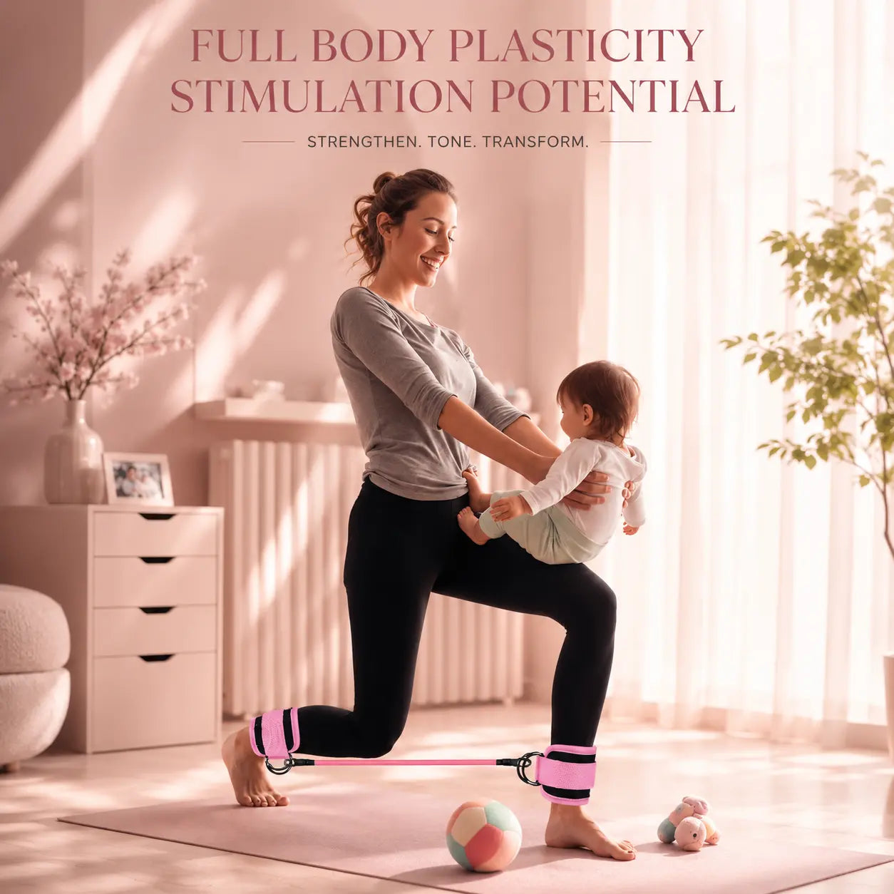 Women'S Premium Unisex Adjustable Ankle Resistance Bands Set with Cuffs - Home Workouts, Kickbacks and Booty Lift Exercises, Leg Workout, Versatile Lower Body Strength Training Fitness Equipment