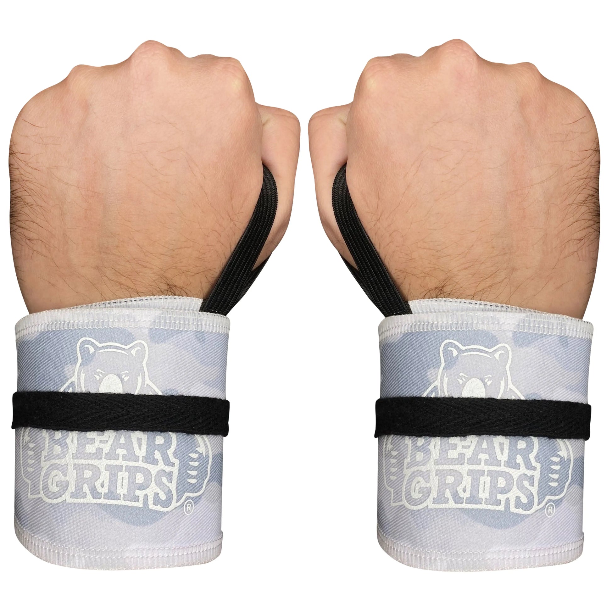 Bear Grips Strength Wraps, Adjustable Wrist Support for Weightlifting, Olympic Lifting, WOD, Calisthenics, Body Weight, Cross Training, Functional Fitness - for Men, and Women - Pair