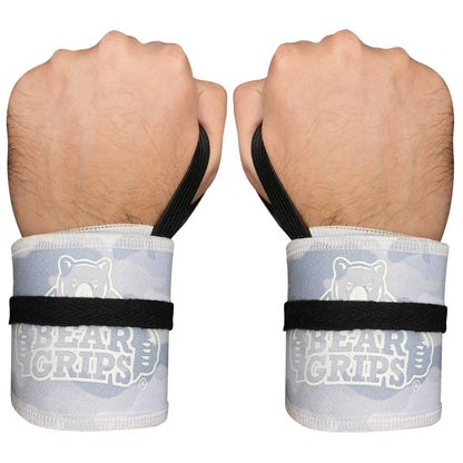 Bear Grips Strength Wraps, Adjustable Wrist Support for Weightlifting, Olympic Lifting, WOD, Calisthenics, Body Weight, Cross Training, Functional Fitness - for Men, and Women - Pair