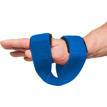 WYOX Figure 8 Weight Lifting Straps for Weightlifting Heavy Duty Deadlifting Workout Straps | Wrist Wraps Gym Equipment Gear Men Women PAIR (Blue)