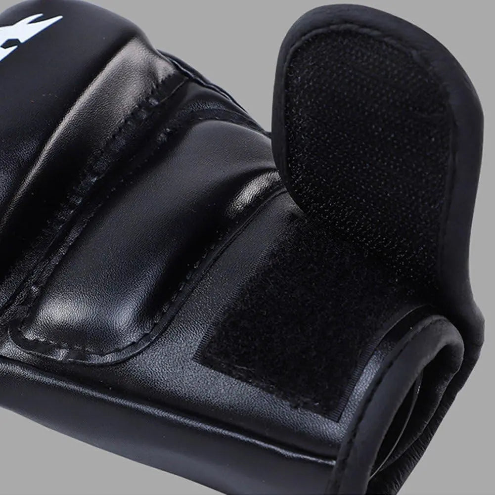 Professional Boxing and MMA Training Gloves for Men and Women - Half Finger Kickboxing and Punching Bag Gloves